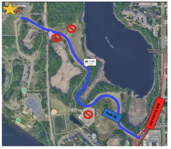 Map Thro Park to Ramsey County Demo Site